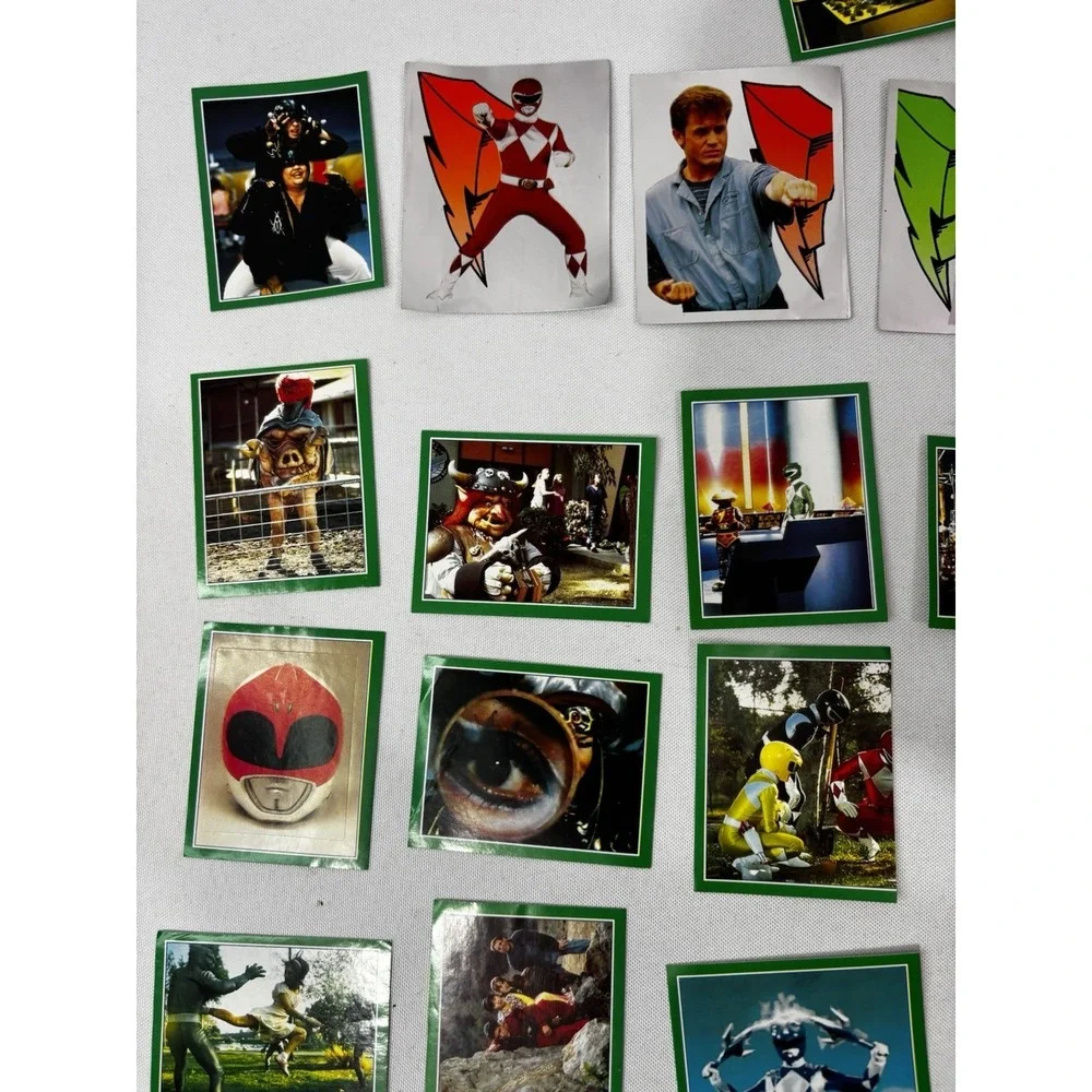 LOT 50+ Merlin Collections Mighty Morphin Power Rangers TRADING STICKER/ROLL